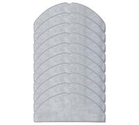 Mopa de repuesto gris lavable hasta 60 °C robot (10 paquetes) | Ajuste perfecto para Cecotec para conga 8490, fuerte poder de succión, elimina la suciedad más resistente