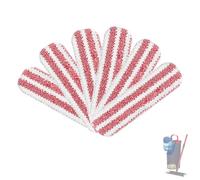 Mopa de repuesto para sistema de fregona plana Vileda H2prO/ O-Cedar H2prO, almohadillas reutilizables y lavables para suelos de madera, vinilo, azulejos, rojo