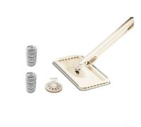 Mopa multifuncional de escritorio para lavado facial, con clip, para limpieza manos libres, fregona plana compacta, para baño y cocina, portátil, para mini trapeador de toalla con gancho y (D)