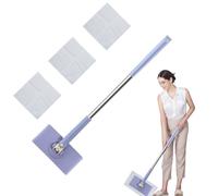 Mopa para espacios pequeños, 70 cm de longitud, compatible con toallas faciales, limpiador de suelo portátil para el hogar, apartamento, baño