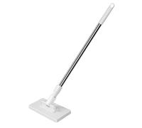 Mopa plana multiusos de 39.4 pulgadas, manos libres, mini fregona con agarre de tela de un clic, 10 paños, cabezal giratorio de 360 grados, para hogares del Reino Unido y la UE (fregona)
