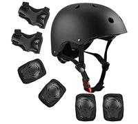 Mopalwin Equipo de Protección Infantil 7PCS, Casco para Niños con Rodilleras Coderas Muñequeras para Ciclismo Monopatín Patinaje y Otros Deportes