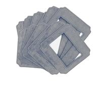 Mopas De Limpieza De Cristales For Robot Aspirador W140, Trapos Lavables De 24x24cm For Limpieza De Ventanas, Repuestos Y Accesorios(12pcs)