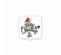 Mopec 2,7x2,7x0,2cm NX40 Pack de 5 Hojas de 54, 270 Adhesivos Merry Christmas, Multicolor
