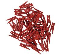 Mopec A1121.14 - Caja de 100 Mini Pinzas, Color Rojo