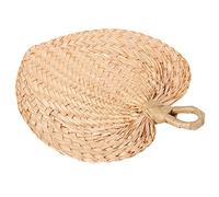 Mopec A571 Pack de abanicos paipay, Hoja de Palma, marrón, 29x2x30 cm, 5 Unidades