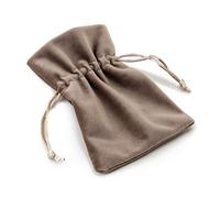 Mopec Bolsa Terciopelo visón 10x14cm. min.12, Tejido, Marrón, Talla Única