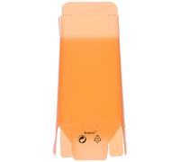 Mopec Caja con Forma de Base de pirámide Alta de Color Naranja translúcido, Pack de 25 Unidades, 2.90x7.10x5.40 cm