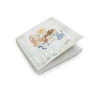 Mopec Caja Cuadrada con blíster y con Tapa abatible Estampada, Pack de 25 Unidades, Cartulina gráfica, Blanco, 1.00x10.50x10.50 cm