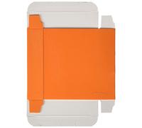 Mopec Caja Cuadrada de Charol Naranja, Pack de 25 Unidades, Cartulina gráfica plastificada en 1 Cara, 0.20x13.00x9.00 cm