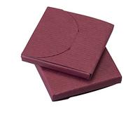 Mopec Caja Cuadrada en Color Granate, Pack de 25 Unidades, Cartón, 0.50x4.50x4.50 cm