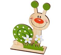 Mopec Caracol Madera y Fieltro 14x21cm, Color, Talla única