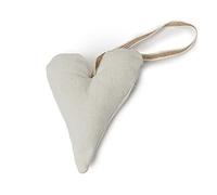 Mopec Colgantes con Forma Corazón, Crema, Paquete de 12, Cotton, Talla única