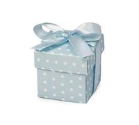 Mopec E13.03 Pack de 25 cajitas azul topos blancos con cinta