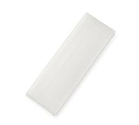 Mopec Estuche Alargado de Color Blanco translúcido de tamaño pequeño, Pack de 25 Unidades, 0.70x3.70x10.70 cm