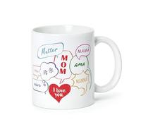 Mopec G22.3 Ceramic mug Mom I Love You in Languages