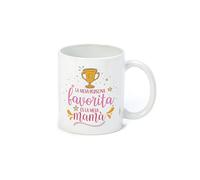 Mopec G6.2 Taza cerámica Mamá La Meva Persona Favorita, Multicolor, 8x8x9,5cm