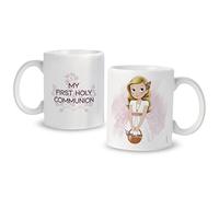 Mopec G621.3 Taza cerámica niña First Communion Cesta Flores