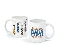 Mopec G724.1 Taza cerámica EL MEJOR PAPÁ ES EL MÍO en castellano Ø8x9.5cm