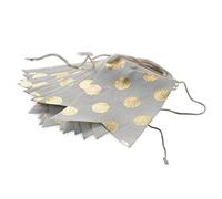 Mopec Guirnalda Topos Dorados 11x15cm 3metros Puntos, Tela, 3x15x11cm, 2 Unidades