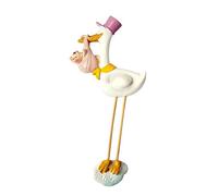 Mopec Imán de cigüeña con gorrito Rosa y bebé Pita, Pack de 12 Unidades, Poliresina, Blanco, 1.00x5.00x12.00 cm