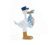 Mopec Imán de Cigueña Amorosa con Pit, Pack de 12 Unidades, Resina, Blanco, 1.00x5.50x8.00 cm