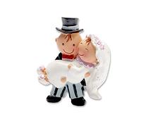 Mopec Imán Novios Pit&Pita en Brazos, Pack de 12 Unidades, Poliresina, Blanco, 1.20x4.50x5.00 cm
