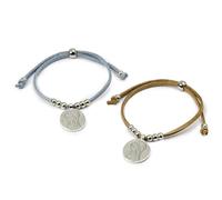 Mopec K1 Pack de 8 Pulseras Medalla Virgen María 2 Colores Surtidos, Multicolor, Normal