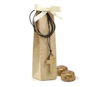 Mopec KB019 Estuche colgante cruz 2 torinos stdo marron/beige, Pack de 2