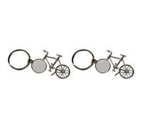 Mopec Llavero bicicleta metal 10x4,5cm (Paquete de 2)