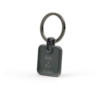 Mopec Llavero Metal Cuadrado en Color Negro, Pack de 10 Unidades, Plateado, 0.70x3.50x3.50 cm