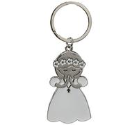 Mopec Llavero Niña con Vestido, Metal, Blanco, 0.4x2.7x5.7 cm, 10 Unidades