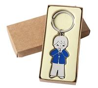 Mopec Llavero para Comunión Niño con Chaqueta, Metal, Plateado, 0.5x2.5x6 cm, 2 Unidades