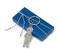 Mopec MA930 Pack de 5 llaveros niño Comunión Marinero Adornado en Caja Regalo 6 cm, Azul, Normal