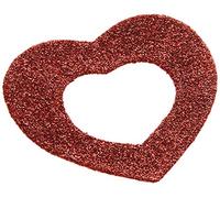 Mopec NA141.14 Corazón rojo brillante, 8 x 6 cm, Pack de 6