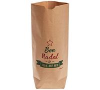Mopec NE840.2 Bolsa Kraft Bon Nadal i Feliç Any Nou, 18 x 32 x 7 cm, Pack de 25