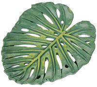 Mopec Plato resina hoja tropical peq.10x11,5cm.Pack de 6, Verde, Talla única, 6