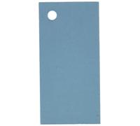 Mopec Tarjeta 5x2.5cm Azul con perforación, Pack de 100 Unidades, Cartulina, 0.02x2.50x5.00 cm