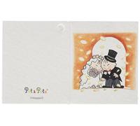 Mopec Tarjeta librito de Boda de Pit&Pita bajo una Lluvia de Confetti, Pack de 100 Unidades, Cartulina, Multicolor, 0.02x6.50x4.00 cm