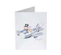 Mopec Tarjeta librito de Pit&Pita en avioneta, Pack de 100 Unidades, Cartulina, Multicolor, 0.02x6.50x4.00 cm