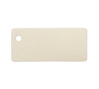 Mopec Tarjeta Marfil 2.4x5.4cm con perforación, Pack de 100 Unidades, Cartulina, 0.02x5.40x2.40 cm