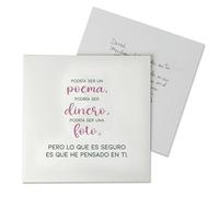 Mopec X39.1 Pack de 25 Vales Regalo color verde y rosa mensaje He pensado...