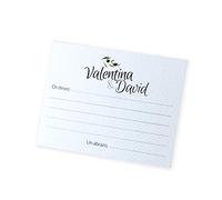 Mopec X411.1 Tarjeta mensajes a los novios rama de olivo, Pack de 25, Cartulina, Multicolor, 11 x 8.5 cm