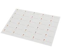 Mopec X8580 Tarjeta precortadas niña Comunión con Rosario, 30 x Hoja, Pack de 5, Cartulina, Multicolor, 3.5 x 6.5 cm, 5