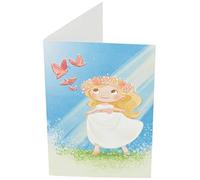 Mopec X9780 Portafoto de comunión niña Pradera Rubia, Pack de 25, Cartulina, Multicolor, Talla única