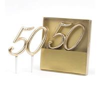 Mopec Y050 - Decoración para Pastel 50º Aniversario, Pack de 1 Unidad