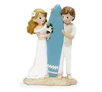 Mopec Y200 Figura Pastel Novios surferos 13,5 x 19cm.