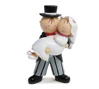 Mopec Y59 - Figura de Pastel Figura de Tarta Novia en Brazos, 15,5 cm