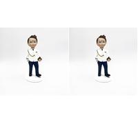 Mopec Y956 Figura para Pastel Comunión Almirante 13cm. (Paquete de 2)