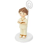 Mopec Z175 Portafoto niño Traje Beige Comunión, 10.5 cm, Pack de 6, Poliresina, Multicolor